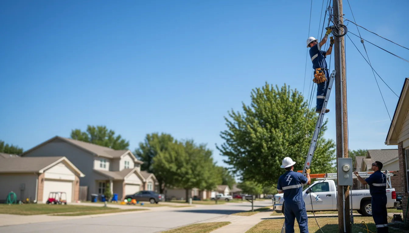 Residential electrician providing installation services in Brownwood, TX